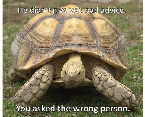 Bad advice